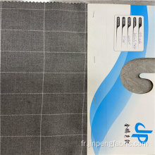 Vulk T / R / Spandex Tissu tissé doux teint de fil teinté